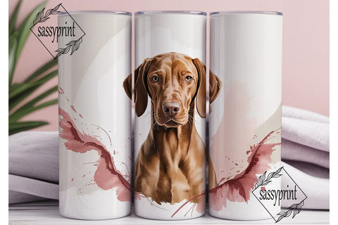 Vizsla Dog 20oz Tumbler Wrap Sublimation sassyprint 
