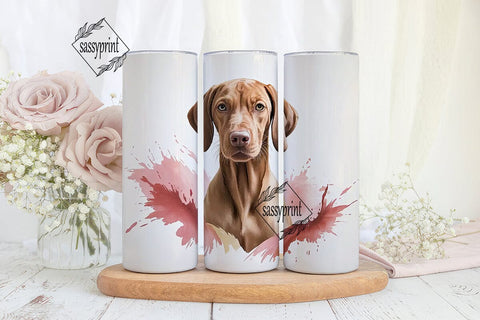 Vizsla Dog 20oz Tumbler Wrap Sublimation sassyprint 