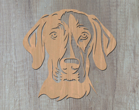 Vizsla Laser SVG Cut File, Vizsla Glowforge File, Vizsla DXF, Vizsla Wall Art SVG SVG HappyDesignStudio 