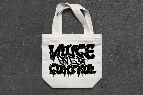 Voice Over Control - Graffiti Drip Style Vector Design SVG Mozzatype 