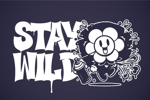 Voids Bloom - Comic Graffiti Font Font Mozzatype 