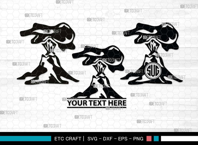 Volcano Monogram, Volcano Silhouette, Volcano SVG, Lava Svg, Smoke Svg, Mountian Svg, Lava River Svg, Volcano Eruption Svg, SB00543 SVG ETC Craft 