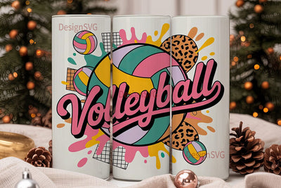 Volleyball 20oz Tumbler Wrap Sublimation DesignSVG 