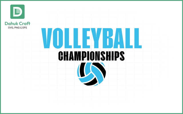 Volleyball Championship SVG Volleyball SVG PNG & EPS V1 SVG dahukdesign 