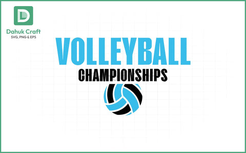 Volleyball Championship SVG Volleyball SVG PNG & EPS V1 SVG dahukdesign 