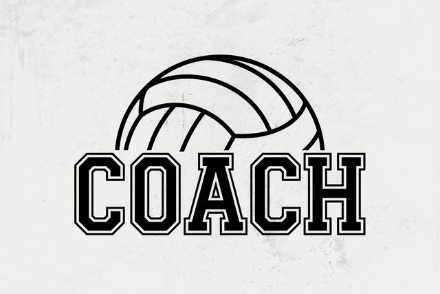 Volleyball Coach SVG PNG: Sports T-Shirt Design SVG DesignDestine 