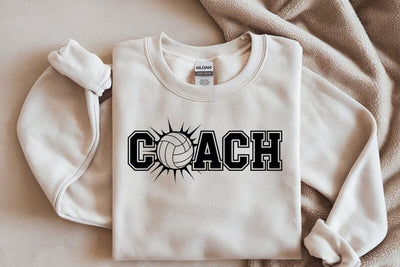Volleyball Coach SVG PNG: Sports T-Shirt Design SVG DesignDestine 