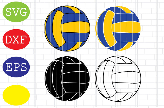 Volleyball Cut Files, Volleyball Svg, Game Day Svg, Jpg, Eps, Dxf Files SVG DigitalSvgFiles 