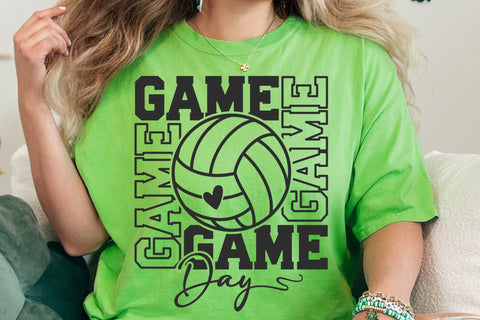 Volleyball Game Day SVG, Mama Cheer Shirt Design SVG DesignDestine 