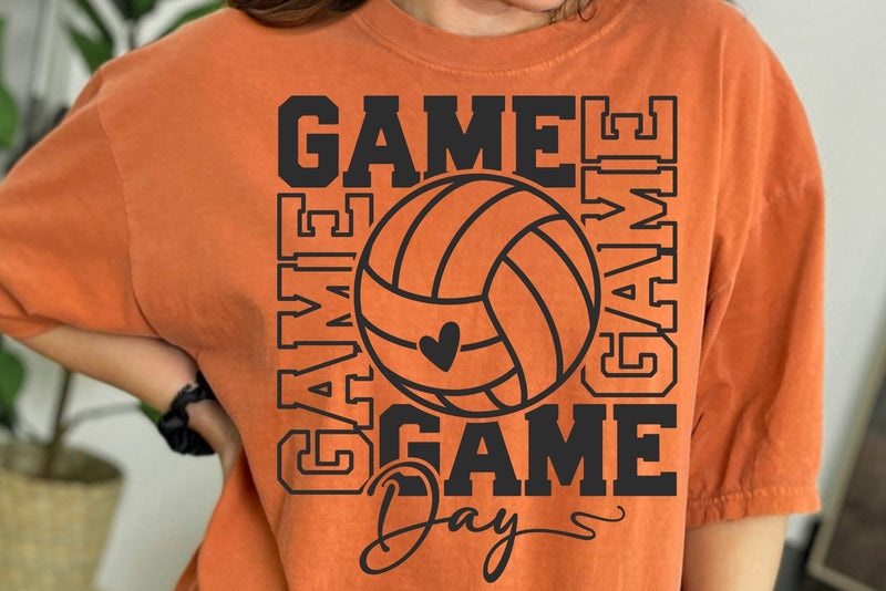Volleyball Game Day SVG, Mama Cheer Shirt Design SVG DesignDestine 