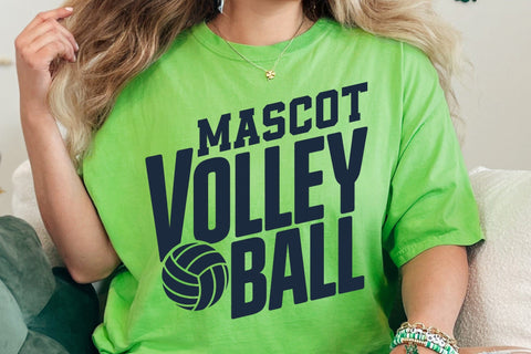 Volleyball Mascot SVG Design, Volleyball Bundle Svg, Volleyball Mom Svg, Volleyball Team Template Svg SVG DesignDestine 