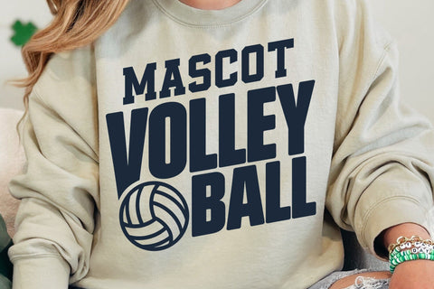 Volleyball Mascot SVG Design, Volleyball Bundle Svg, Volleyball Mom Svg, Volleyball Team Template Svg SVG DesignDestine 