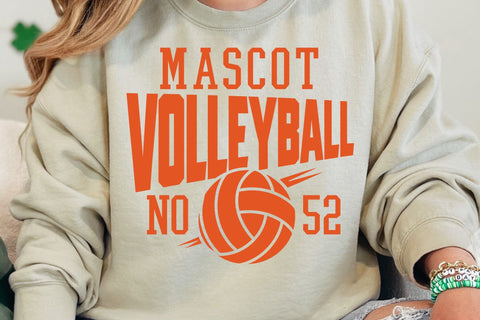 Volleyball Mascot SVG Design, Volleyball Bundle Svg, Volleyball Mom Svg, Volleyball Team Template Svg SVG DesignDestine 