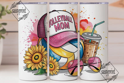 Volleyball Mom 20oz Tumbler Design Sublimation sassyprint 