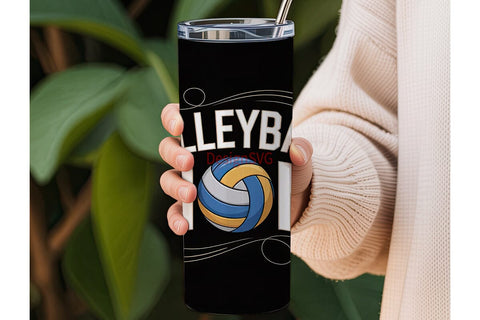 Volleyball Mom 20oz Tumbler Wrap Sublimation DesignSVG 