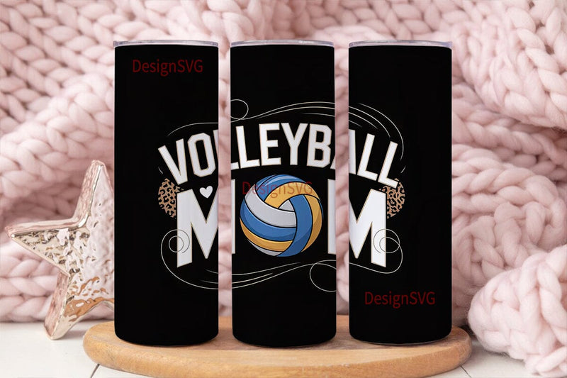 Volleyball Mom 20oz Tumbler Wrap Sublimation DesignSVG 