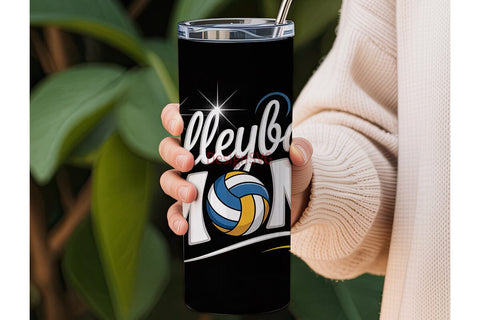 Volleyball Mom 20oz Tumbler Wrap Sublimation DesignSVG 