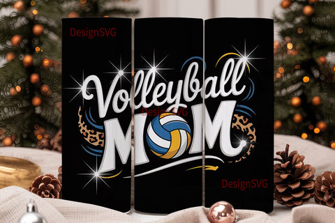 Volleyball Mom 20oz Tumbler Wrap Sublimation DesignSVG 