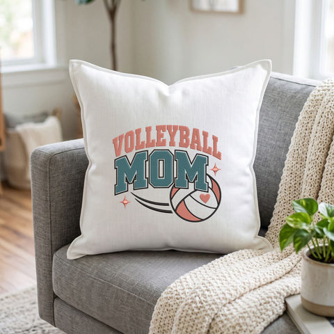 Volleyball Mom Embroidery Design – Retro Varsity Sports Mom Volleyball Heart Machine Embroidery File Embroidery/Applique DESIGNS PatternFeed8 
