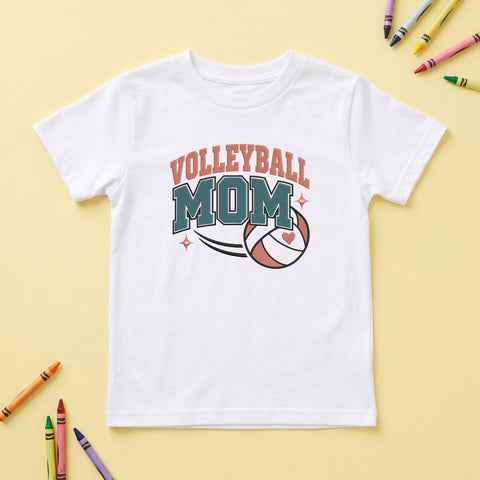 Volleyball Mom Embroidery Design – Retro Varsity Sports Mom Volleyball Heart Machine Embroidery File Embroidery/Applique DESIGNS PatternFeed8 