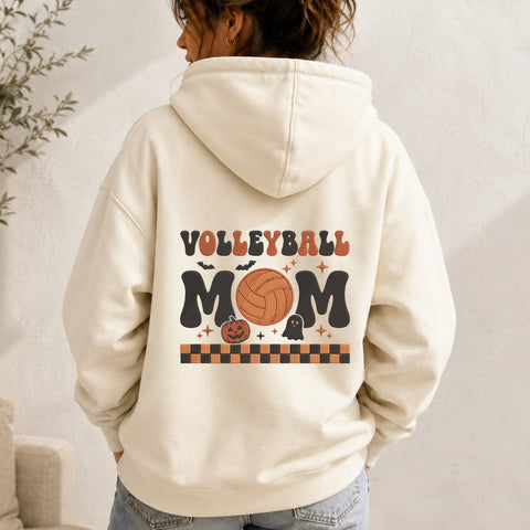 Volleyball Mom Halloween Embroidery Design – Spooky Volleyball Mom Machine Embroidery File, Pumpkin Ghost Sports Mom Design Embroidery/Applique DESIGNS PatternFeed8 