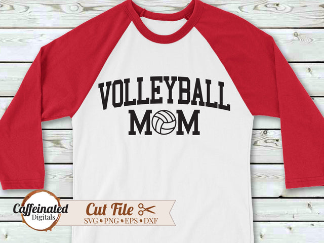 Volleyball mom SVG Caffeinated SVGs 