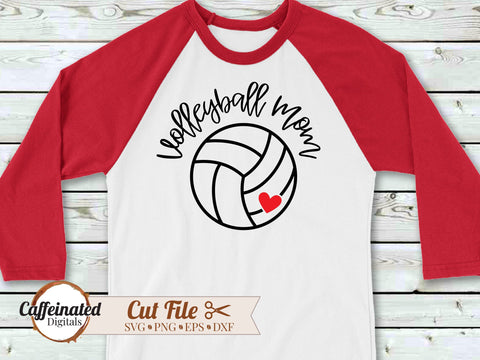 Volleyball Mom SVG SVG Caffeinated SVGs 