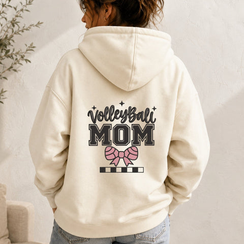 Volleyball Mom with Bow Embroidery Design – Coquette Volleyball Mom Machine Embroidery File, Sports Mom Game Day Design Embroidery/Applique DESIGNS PatternFeed8 