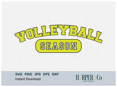 Volleyball Season Laser SVG EPS Cut File SVG HarperNCo 