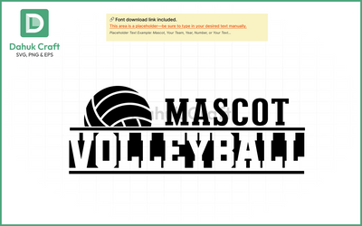Volleyball SVG – Mascot Team Logo SVG PNG & EPS V1 SVG dahukdesign 