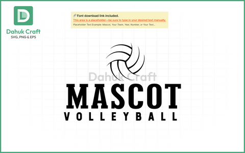 Volleyball SVG – Mascot Team Logo SVG PNG & EPS V2 SVG dahukdesign 