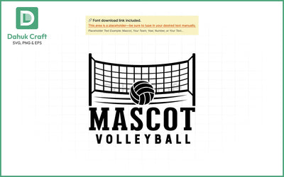 Volleyball SVG – Mascot Team Logo SVG PNG & EPS V3 SVG dahukdesign 