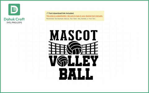 Volleyball SVG – Mascot Team Logo SVG PNG & EPS V4 SVG dahukdesign 