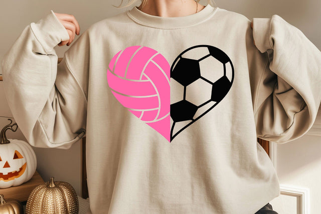 Volleyball SVG - Soccer SVG - Volleyball Heart SVG - Soccer Heart svg SVG DesignDestine 