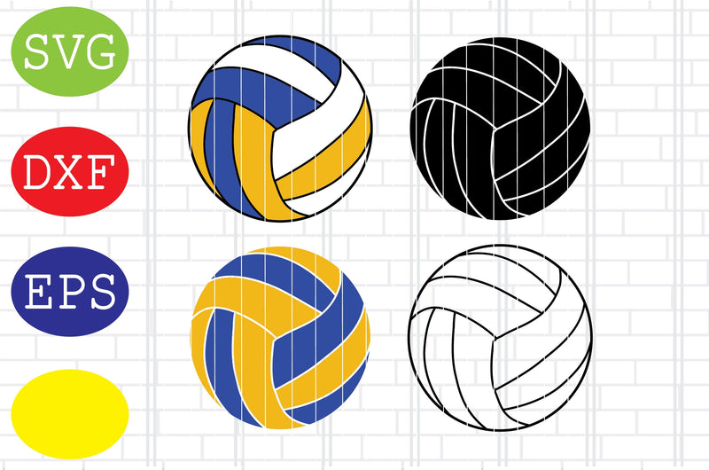 Volleyball Svg, Volleyball Cut Files, Game Day Svg, Jpg, Eps, Dxf Files SVG DigitalSvgFiles 