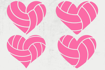 Volleyball SVG, Volleyball Heart SVG, Volleyball Clip Art, Volleyball Mom SVG SVG DesignDestine 