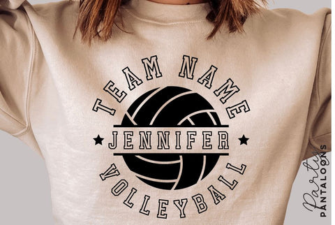 Volleyball SVG | Volleyball Template 0002 | Volleyball Shirt SVG Partypantaloons 