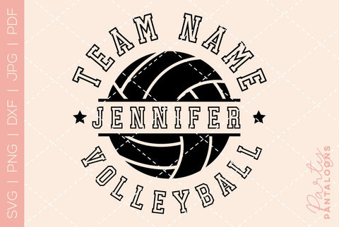 Volleyball SVG | Volleyball Template 0002 | Volleyball Shirt SVG Partypantaloons 