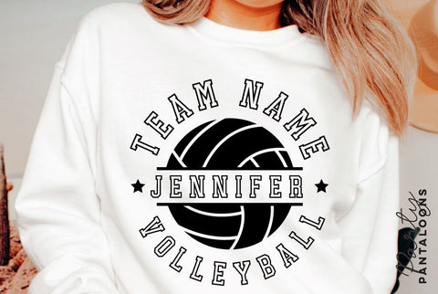 Volleyball SVG | Volleyball Template 0002 | Volleyball Shirt SVG Partypantaloons 