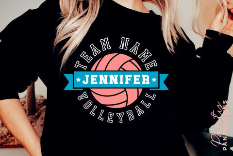 Volleyball SVG | Volleyball Template 0011 | Volleyball Shirt SVG Partypantaloons 