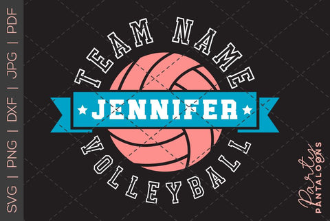 Volleyball SVG | Volleyball Template 0011 | Volleyball Shirt SVG Partypantaloons 