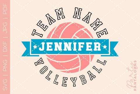 Volleyball SVG | Volleyball Template 0011 | Volleyball Shirt SVG Partypantaloons 