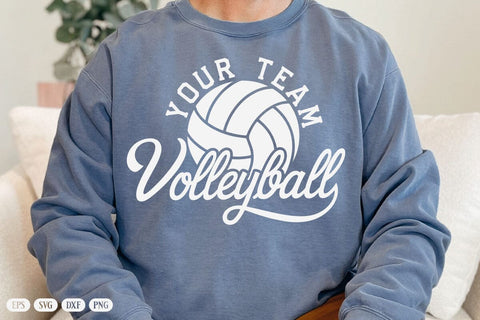 Volleyball Team Name Template Svg, Volleyball Customize Svg, Volleyball Mascot Svg, Team Logo Template, Volleyball Mom Svg, School Mascot Svg SVG DesignDestine 