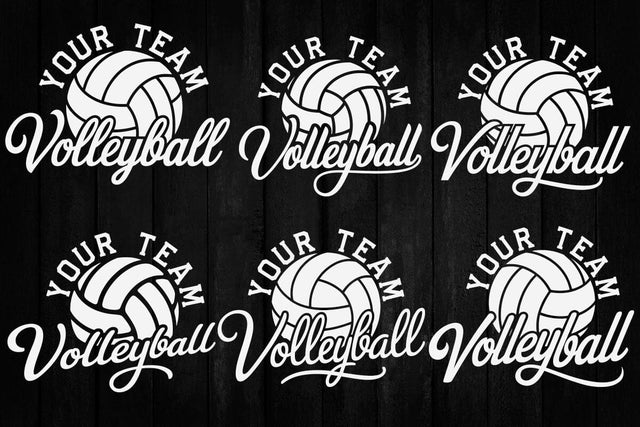 Volleyball Team Name Template Svg, Volleyball Customize Svg, Volleyball Mascot Svg, Team Logo Template, Volleyball Mom Svg, School Mascot Svg SVG DesignDestine 
