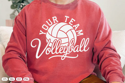 Volleyball Team Name Template Svg, Volleyball Customize Svg, Volleyball Mascot Svg, Team Logo Template, Volleyball Mom Svg, School Mascot Svg SVG DesignDestine 