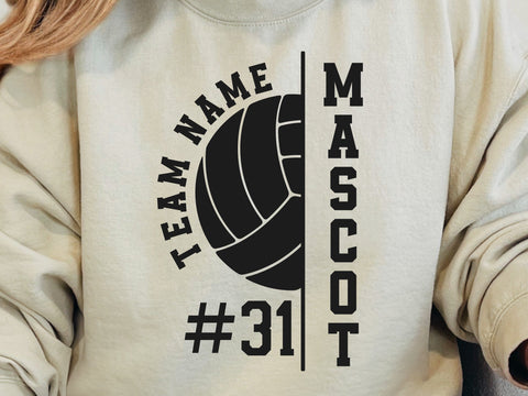 Volleyball Team SVG, Personalized Template Svg, Custom Svg Design, Custom Volleyball Svg SVG DesignDestine 