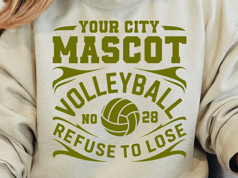 Volleyball Team SVG, Shirt Design Template SVG DesignDestine 
