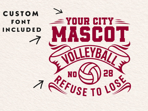 Volleyball Team SVG, Shirt Design Template SVG DesignDestine 
