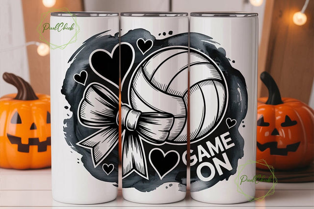 Volleyball Tumbler Wrap Sublimation PixelChick 
