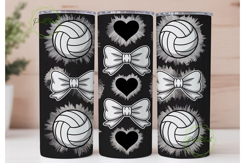 Volleyball Tumbler Wrap Sublimation PixelChick 